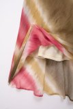 Women's Summer Tie-Dye Strap Long Dress