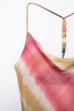 Women's Summer Tie-Dye Strap Long Dress