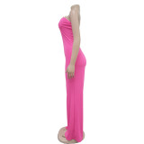 Women Solid off Shoulder Jumpsuit