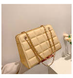 Women Retro Chain Solid Shoulder Bag