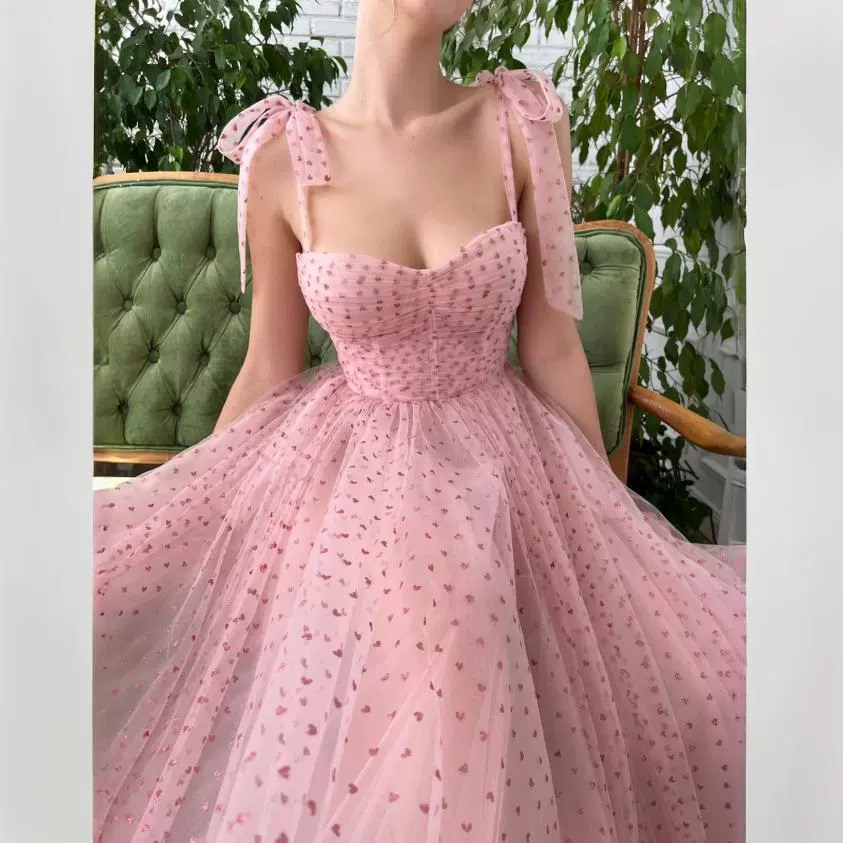 Women fairy puffy skirt formal party lace-up dress(process time 3-6 days)