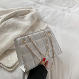 Women Retro Chain Solid Shoulder Bag