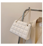 Women Retro Chain Solid Shoulder Bag