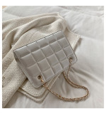 Women Retro Chain Solid Shoulder Bag