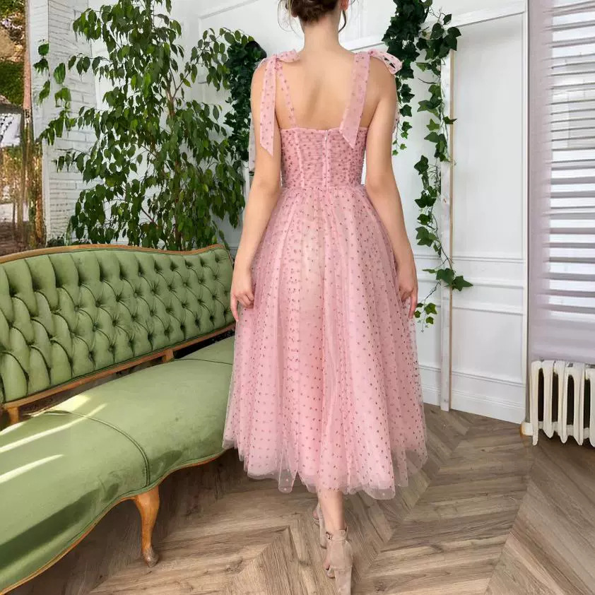 Women fairy puffy skirt formal party lace-up dress(process time 3-6 days)