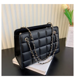 Women Retro Chain Solid Shoulder Bag
