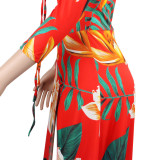 Women sexy irregular Lace-Up off-shoulder Dress