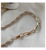 Women Retro Chain Solid Shoulder Bag