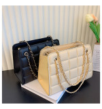 Women Retro Chain Solid Shoulder Bag