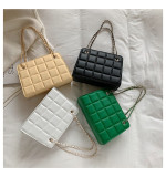 Women Retro Chain Solid Shoulder Bag