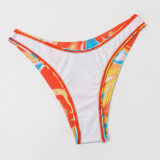 Women tie-dye bikini skirt Swimwear four-piece set