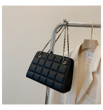 Women Retro Chain Solid Shoulder Bag