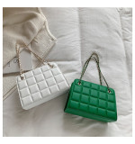 Women Retro Chain Solid Shoulder Bag