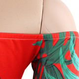 Women sexy irregular Lace-Up off-shoulder Dress