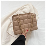Women Retro Chain Solid Shoulder Bag