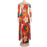 Women sexy irregular Lace-Up off-shoulder Dress