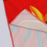 Women sexy irregular Lace-Up off-shoulder Dress