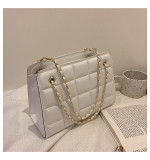 Women Retro Chain Solid Shoulder Bag