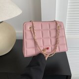 Women Retro Chain Solid Shoulder Bag
