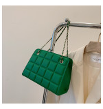 Women Retro Chain Solid Shoulder Bag