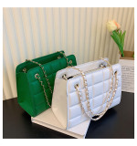 Women Retro Chain Solid Shoulder Bag