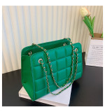 Women Retro Chain Solid Shoulder Bag
