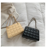 Women Retro Chain Solid Shoulder Bag