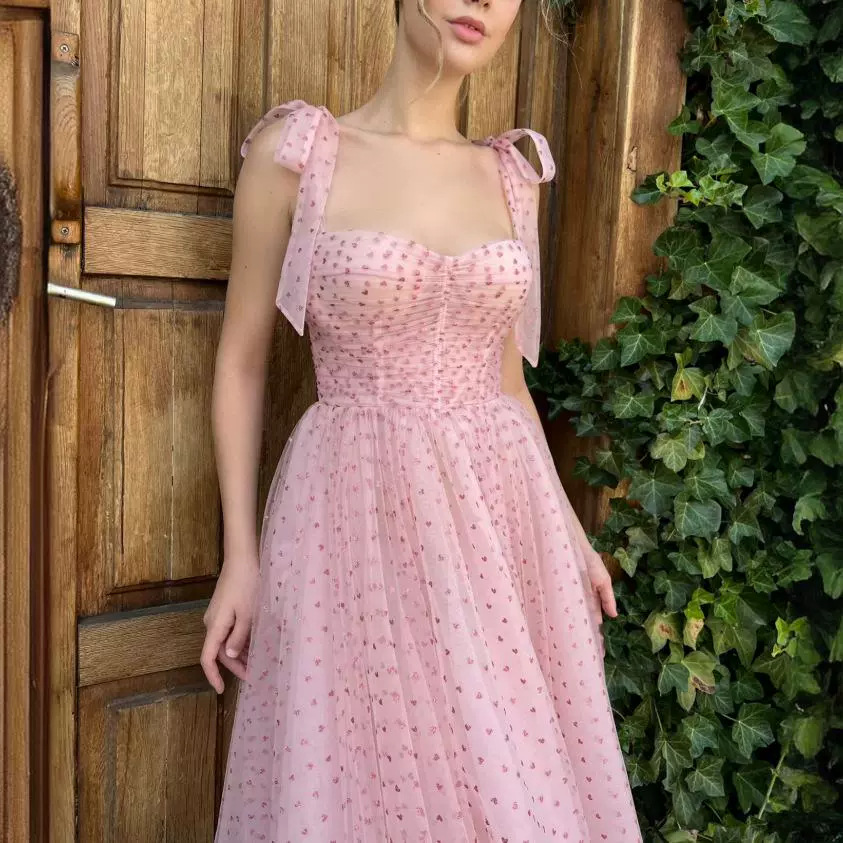 Women fairy puffy skirt formal party lace-up dress(process time 3-6 days)