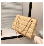 Women Retro Chain Solid Shoulder Bag