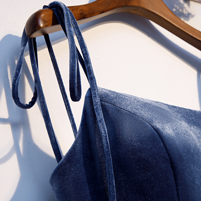 Chic Elegant Strap Bridesmaid Dress Formal Party Evening Dress(Process Time Need 5-7 Days)