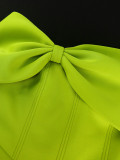 Spring Summer Off Shoulder Bowknot A-Line Party Dress