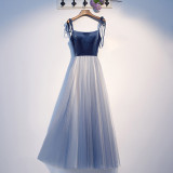 Chic Elegant Strap Bridesmaid Dress Formal Party Evening Dress（Process Time Need 5-7 Days）