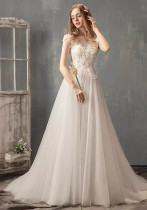 Luxury Wedding Dress White Lace Mesh Evening Dress Formal Party Gown(Process Time Need 5-7 Days) Luxury Wedding Dress White Lace Mesh Evening Dress Formal Party Gown(Process Time Need 5-7 Days)