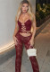 Summer women fashion hollow sexy halter low back lace sexy jumpsuits