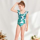 One-piece print children's swimsuit