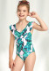 One-piece print children's swimsuit