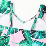 One-piece print children's swimsuit