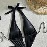 Women Hollow One-piece Swimwear Two-piece Set