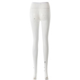 Women Solid Bow Basic Pants