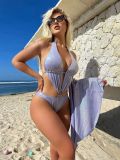 Women Hollow One-piece Swimwear Two-piece Set