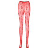 Women Solid Bow Basic Pants