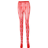 Women Solid Bow Basic Pants