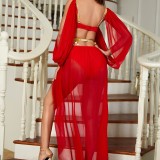 Women cos stage costume exotic Arabian goddess sexy Bodysuit Dress two-piece belt