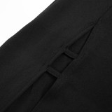 Women's Summer Sexy Strap Hollow High Slit Long Dress