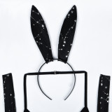 Women bunny girl cosplay role play hollow performance costume sexy lingerie