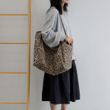 Single Shoulder Women's Bags Leopard Print Casual Shopping Bag Large Capacity Fashion Tote Bag