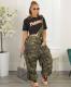 Women'S Camo Casual Cargo Loose Suspender Jumpsuit