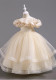 Girls' Dresses For Middle And Large Children's Puffy Mesh Princess Dress Trendy Evening Dress