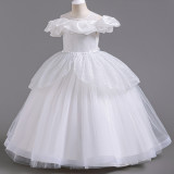 Puffy Tulle Princess Dress Trendy Flower Girl Dress