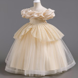 Puffy Tulle Princess Dress Trendy Flower Girl Dress